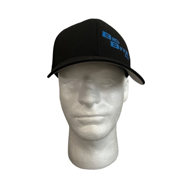 Mesh FlexFit Yupoong Black‎ Big Bite Inc Hat Stretch Flex Hat Fitted Unisex - Picture 4 of 8